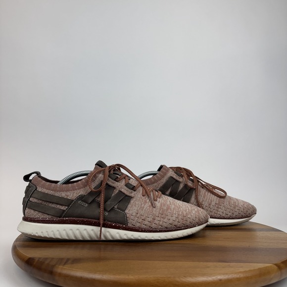 Mens Cole Haan Red Woven Grand Motion Casual‎ Comfort Shoes Sneakers Size 10.5 M